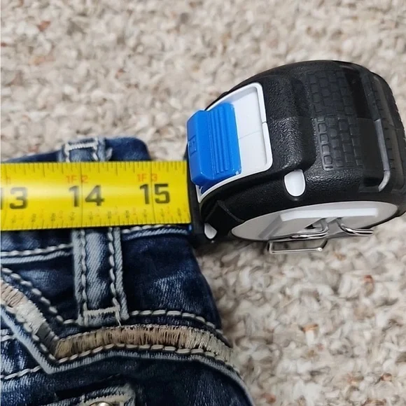 Miss Me Blue Jeans with Silver Wing Embellishments - Picture 10 of 15